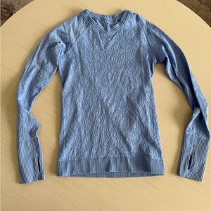 lululemon Light Blue Long Sleeve Top